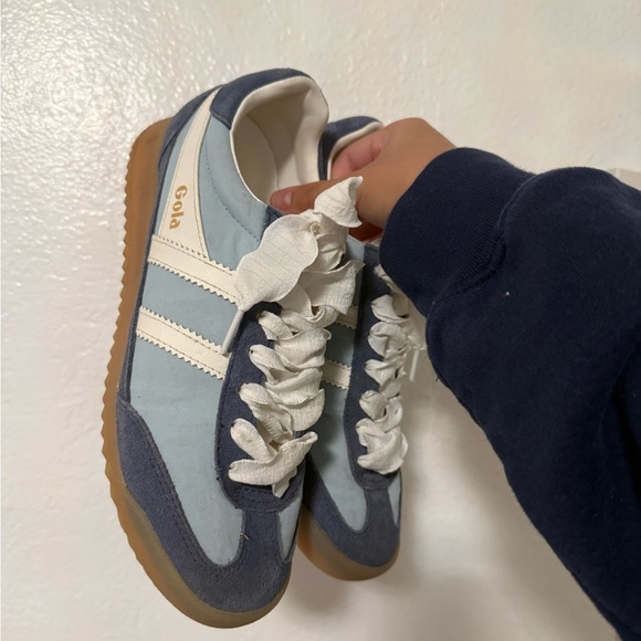 Gola Women's Blue and White Sneakers - Picture 2 of 3